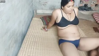 Hubby licked chubby wife pussy then started fuck