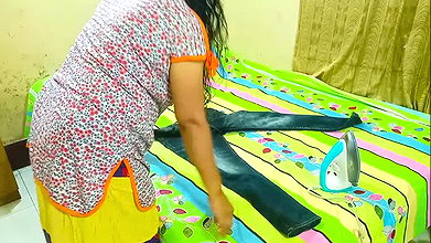 Stepsister Ironing HOT Desi Indian HARD SEX Big ASS